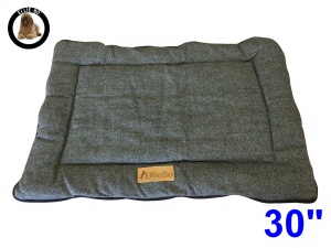 Ellie-Bo Medium Duo Reversible Tweed and Grey Faux Fur Cage Mat to fit Ellie-Bo 30 inch Dog Cage